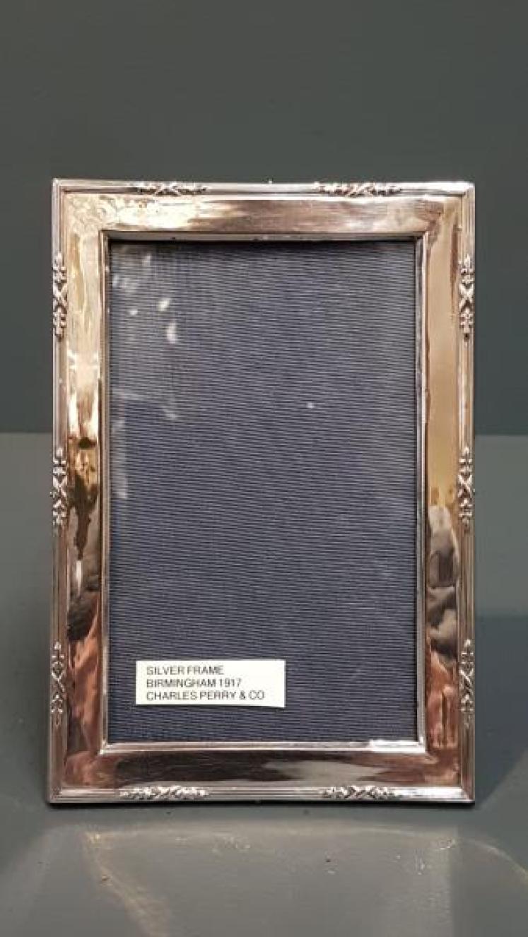 Silver Ribbon Boarder Photo Frame - Image 1