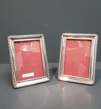Matching Pair of Silver Photo Frames
