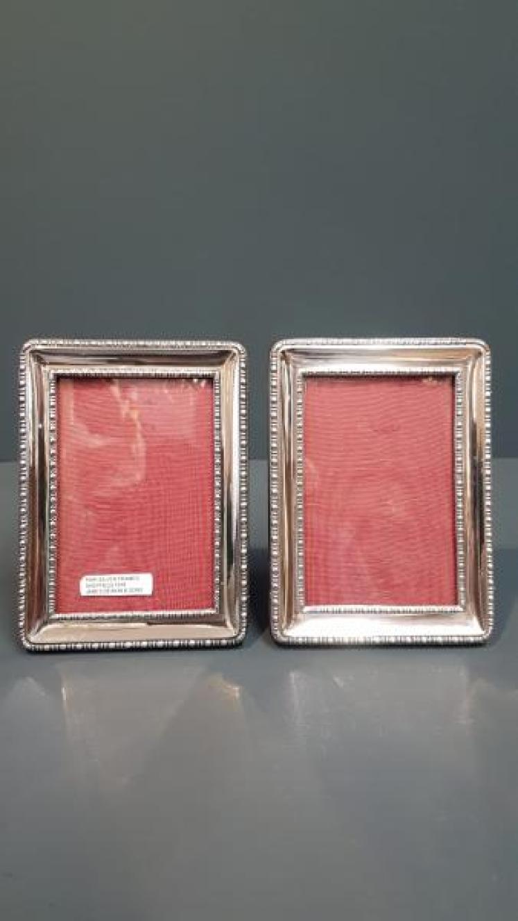 Matching Pair of Silver Photo Frames - Image 6