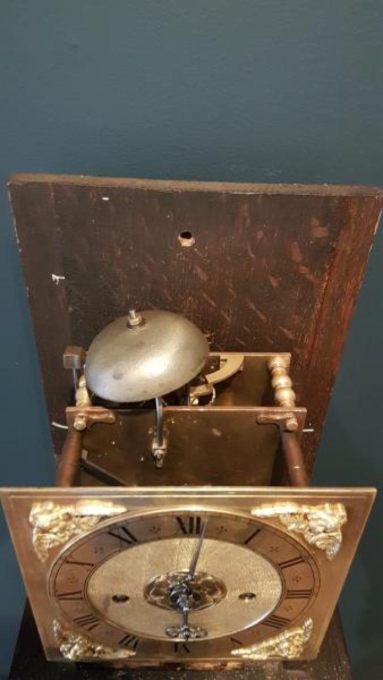 Early Victorian Walnut Verge Escapement Grandmother Clock - Image 6