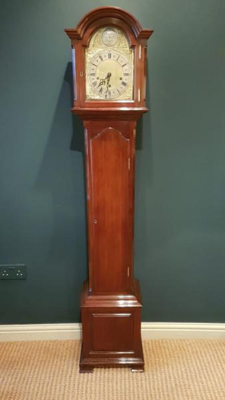 Fine Quality Edwardian Mahogany Grandmother Clock - Image 1