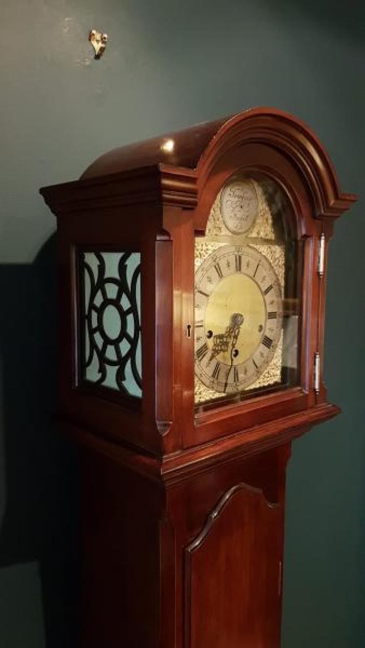Fine Quality Edwardian Mahogany Grandmother Clock - Image 4