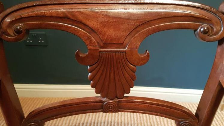 William IV Mahogany Desk Chair  - Image 3
