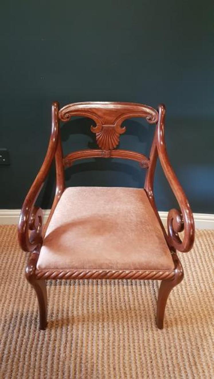William IV Mahogany Desk Chair  - Image 6