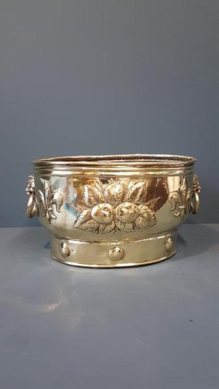 Victorian Brass Planter - Image 1