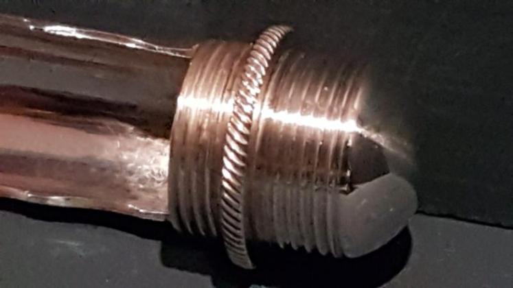 Rare Early Victorian Silver Apple Corer and Case - Image 4