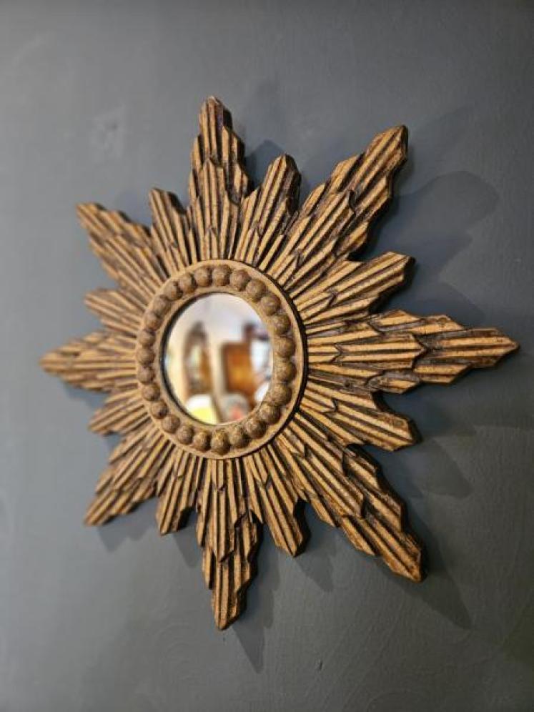 1930's Sunburst Mirror - Image 3