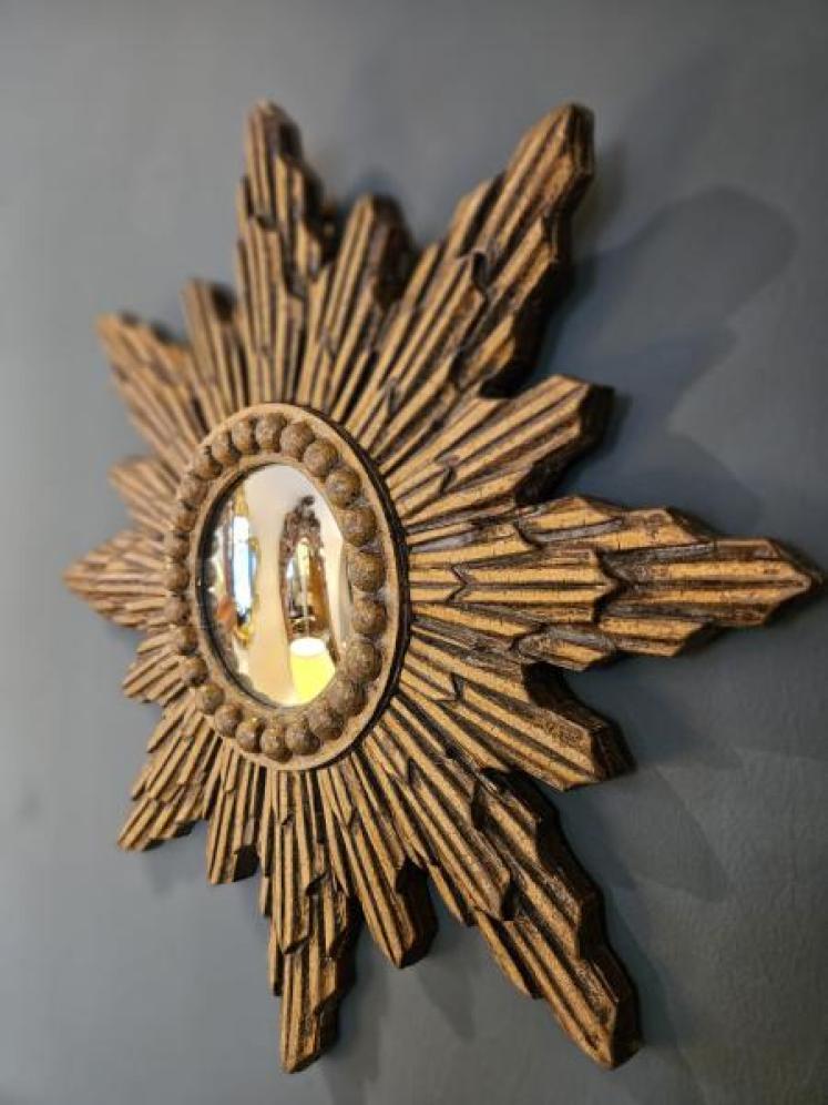 1930's Sunburst Mirror - Image 4