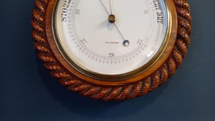Victorian Polished Oak Glasgow Ship's Barometer - Image 5