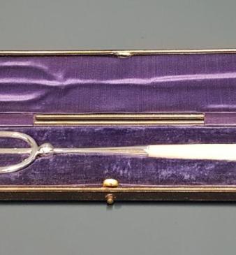 Victorian Silver and Mother of Pearl Bread Fork