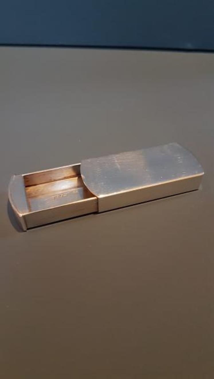 Unusual Victorian Silver Snuff Drawer - Image 1