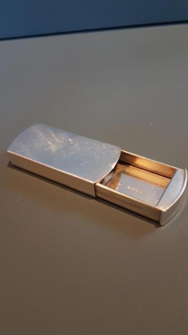 Unusual Victorian Silver Snuff Drawer - Image 2
