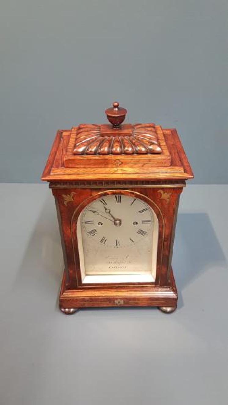 Regency Miniature Double Fusee Bracket Clock - Image 4