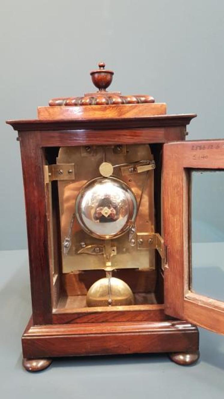 Regency Miniature Double Fusee Bracket Clock - Image 5