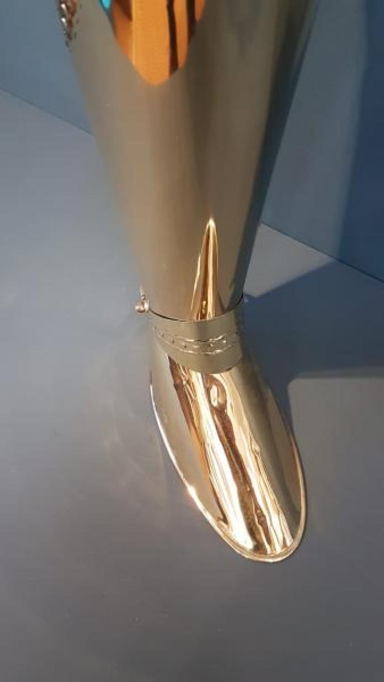 Unusual 1920's Brass Boot Stick Stand - Image 6
