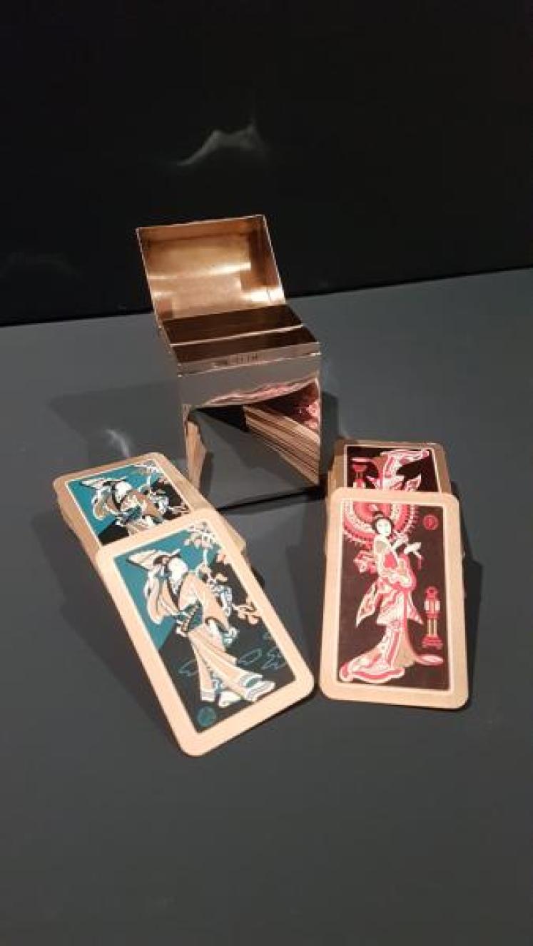 Silver Card Box with Playing Card - Image 6