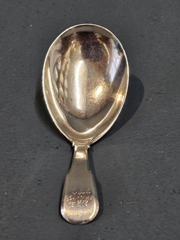 George III Silver Caddy Spoon - Image 2