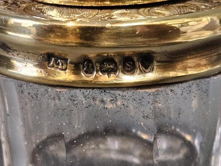 William IV Silver Gilt Travelling Ink Well - Image 5