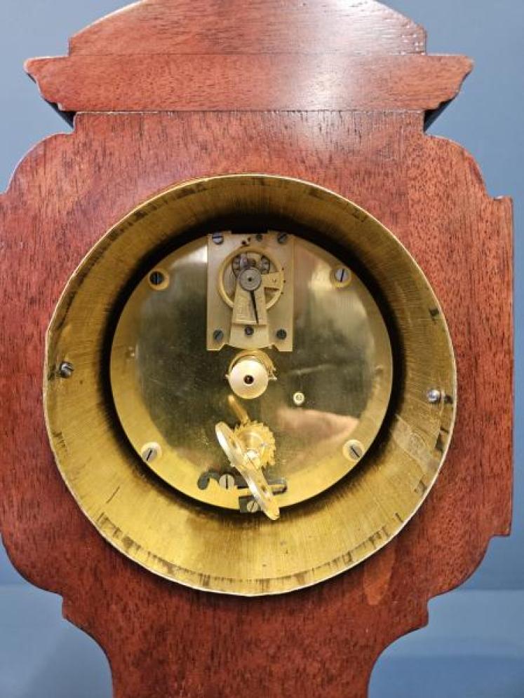 Edwardian Dutch Girl Inlaid Mantel Clock - Image 6