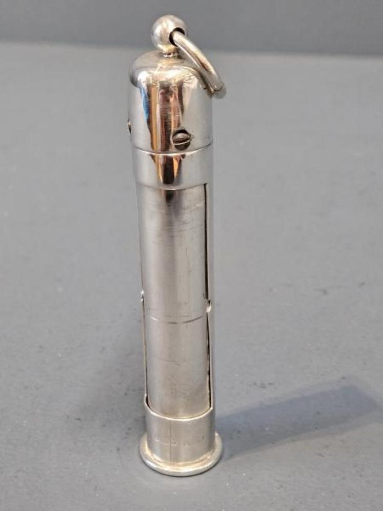 Edwardian Silver Campaign Thermometer - Image 4
