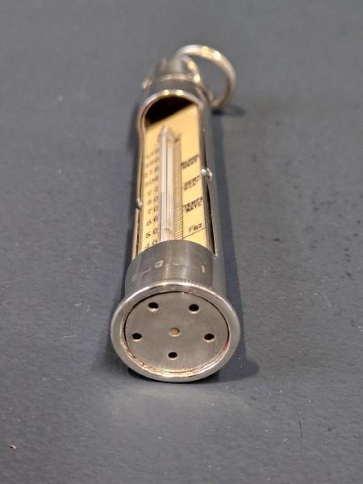 Edwardian Silver Campaign Thermometer - Image 5