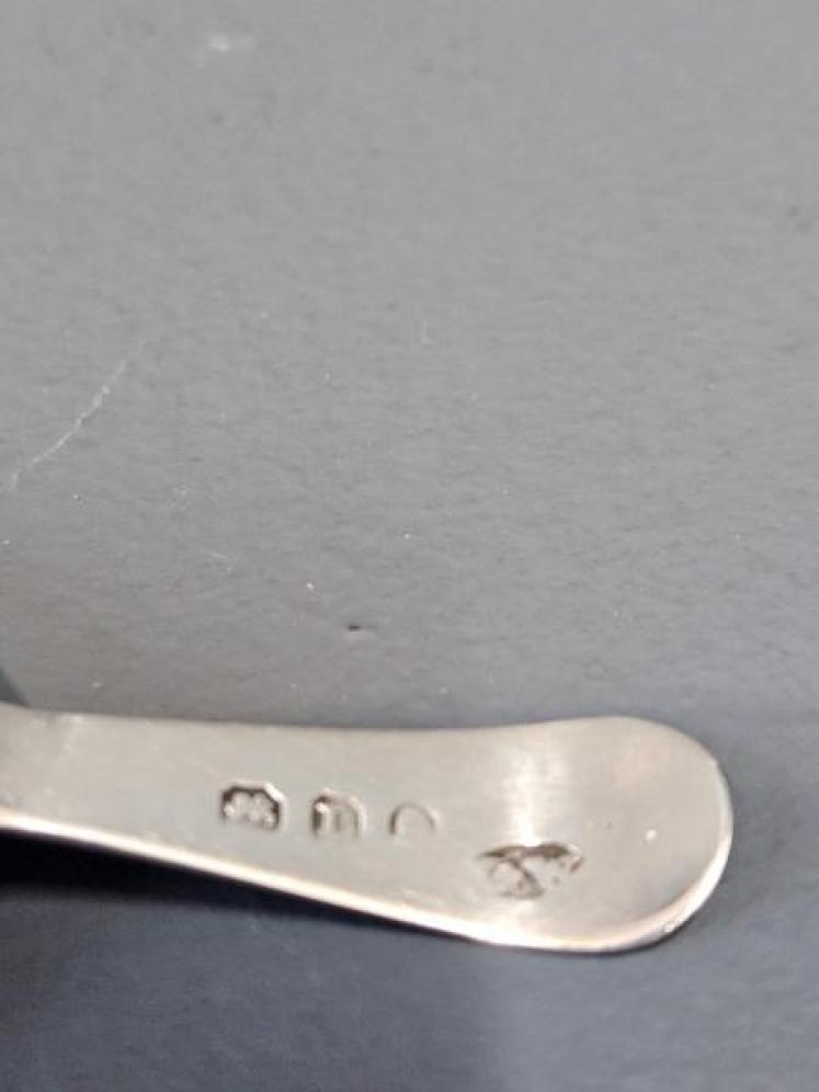 Unusual Georgian Silver Tea Straining Spoon - Image 5