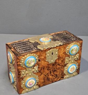 Victorian Burr Walnut Journal Box