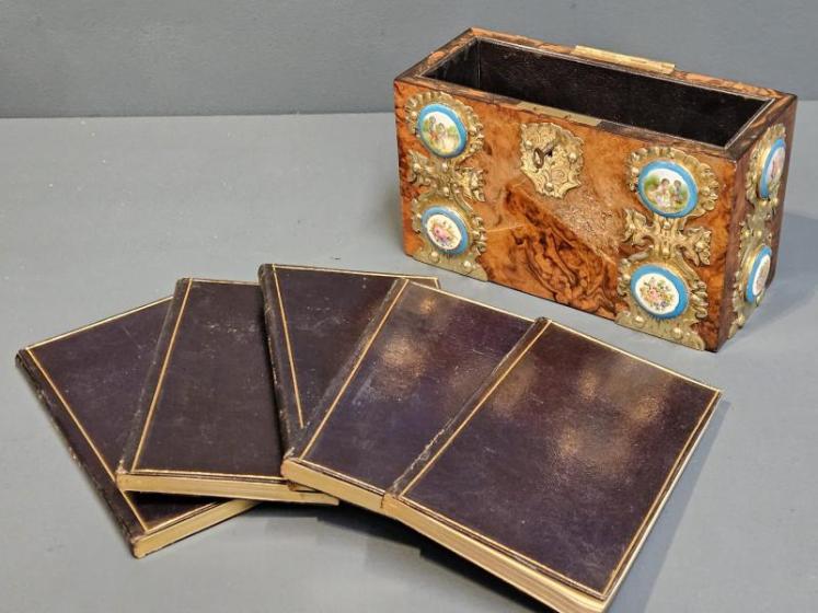 Victorian Burr Walnut Journal Box - Image 4
