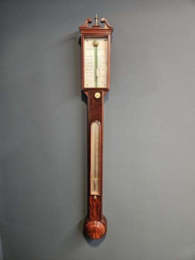 Fine Quality Regency Mahogany Stick Barometer - Image 1