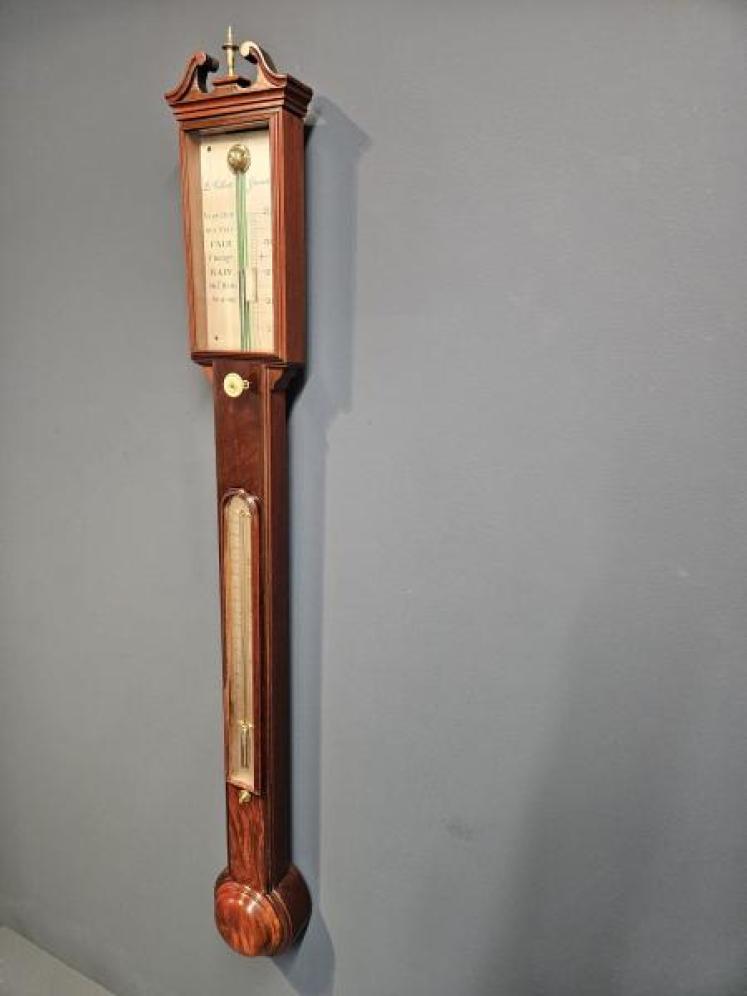 Fine Quality Regency Mahogany Stick Barometer - Image 2