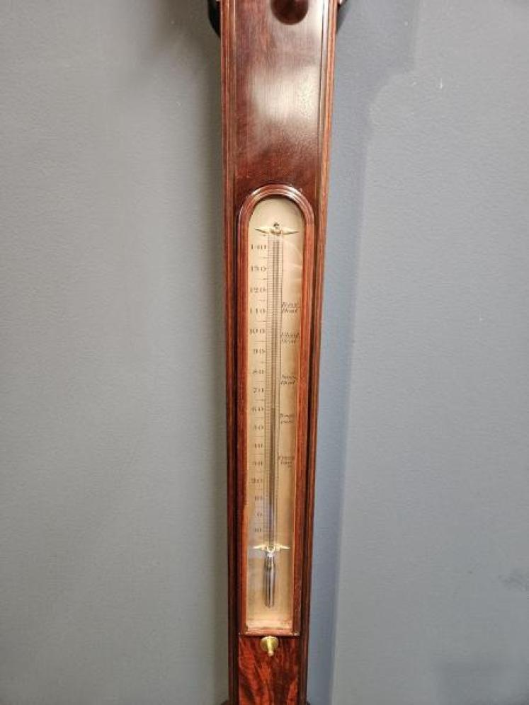 Fine Quality Regency Mahogany Stick Barometer - Image 4