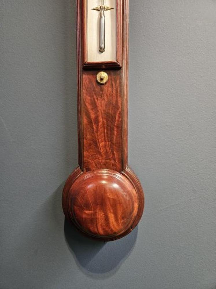 Fine Quality Regency Mahogany Stick Barometer - Image 6