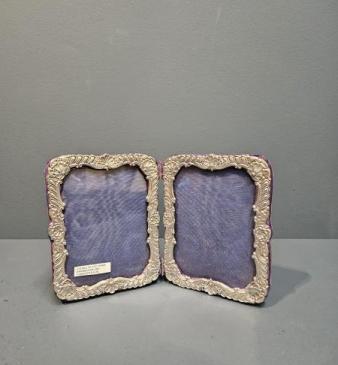 Victorian Double Silver Photo Frame
