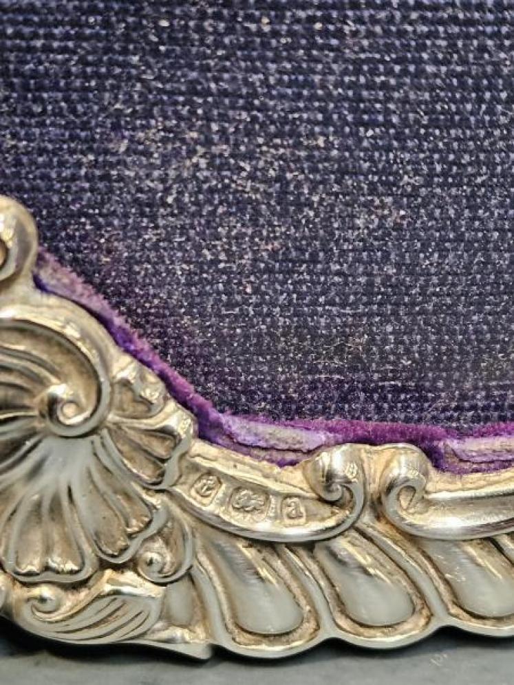 Victorian Double Silver Photo Frame - Image 4