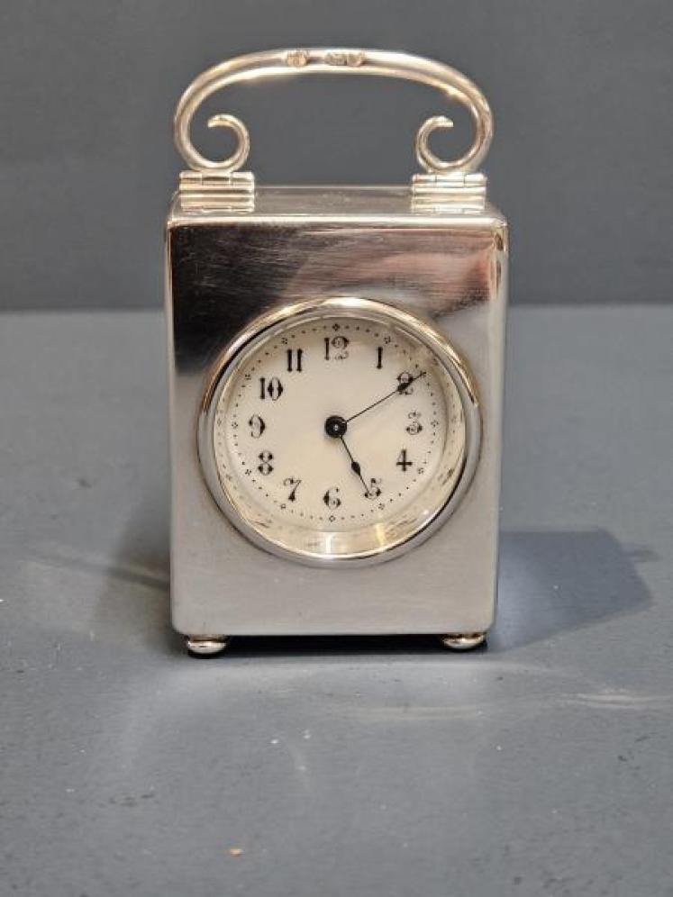 Victorian Silver Carriage Clock - Image 1