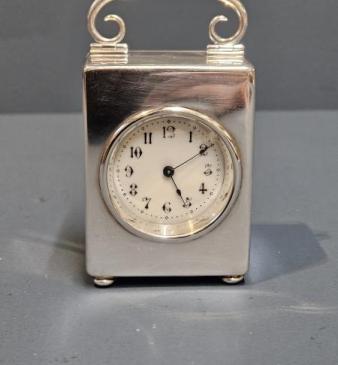 Victorian Silver Carriage Clock