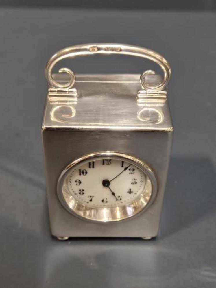 Victorian Silver Carriage Clock - Image 2