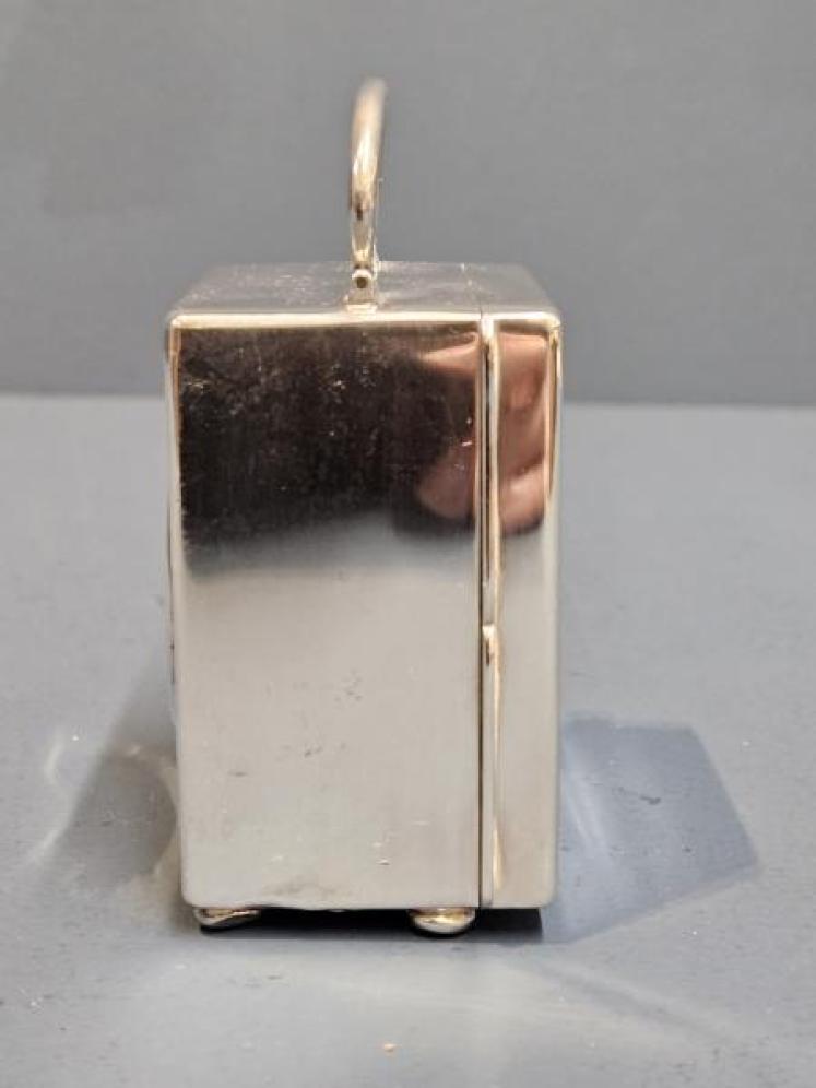 Victorian Silver Carriage Clock - Image 7