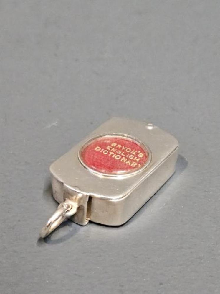 Sampson Mordan Silver Cased Miniature Dictionary  - Image 1