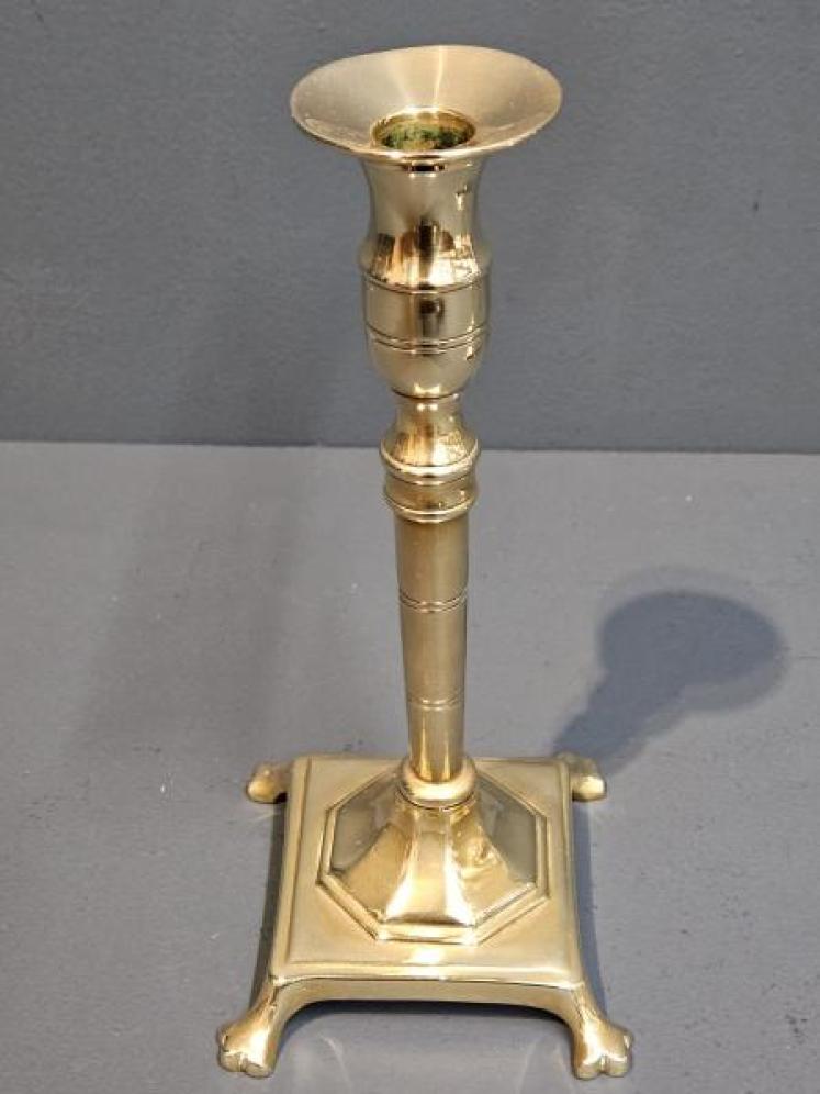 Pair of George III Brass Candlesticks  - Image 4