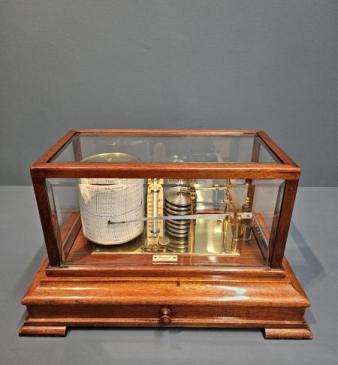 Fine Quality Walnut Cased Barograph by Dollond London