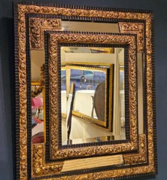 Victorian Cushion Framed Mirror