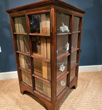 Georgian Four Sided Collectors Cabinet