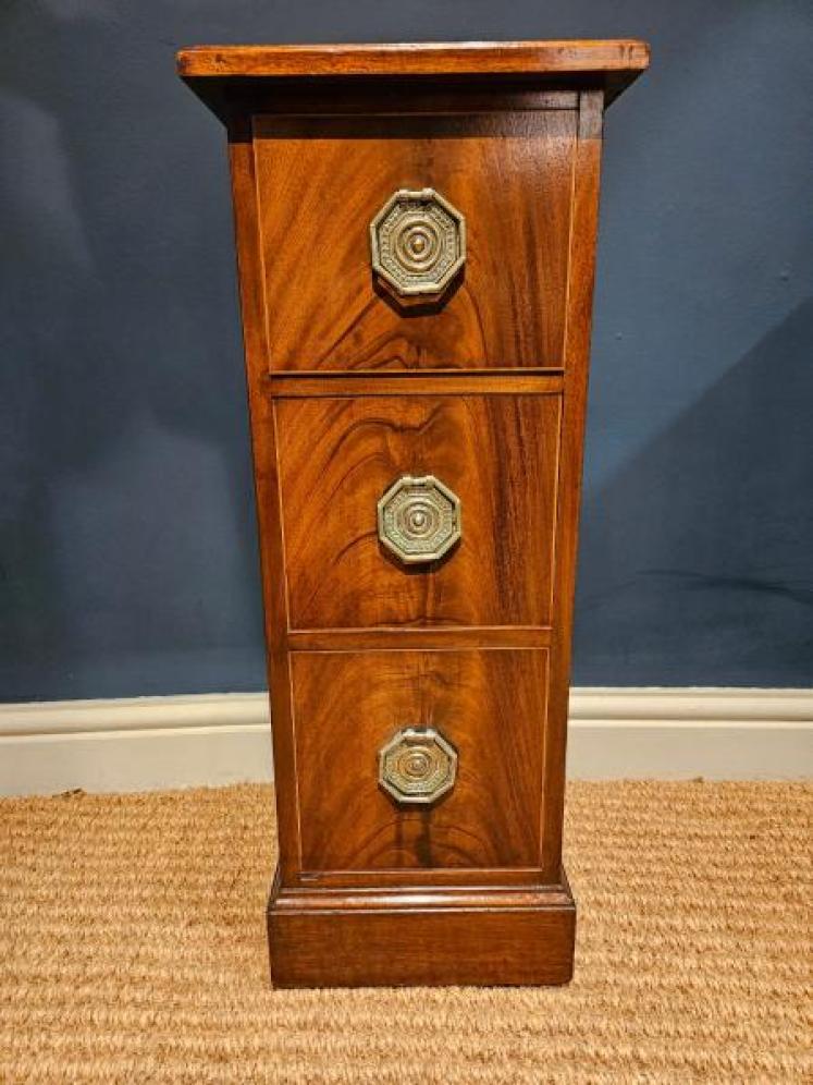 Pair of Early Victorian Narrow Chests - Image 5