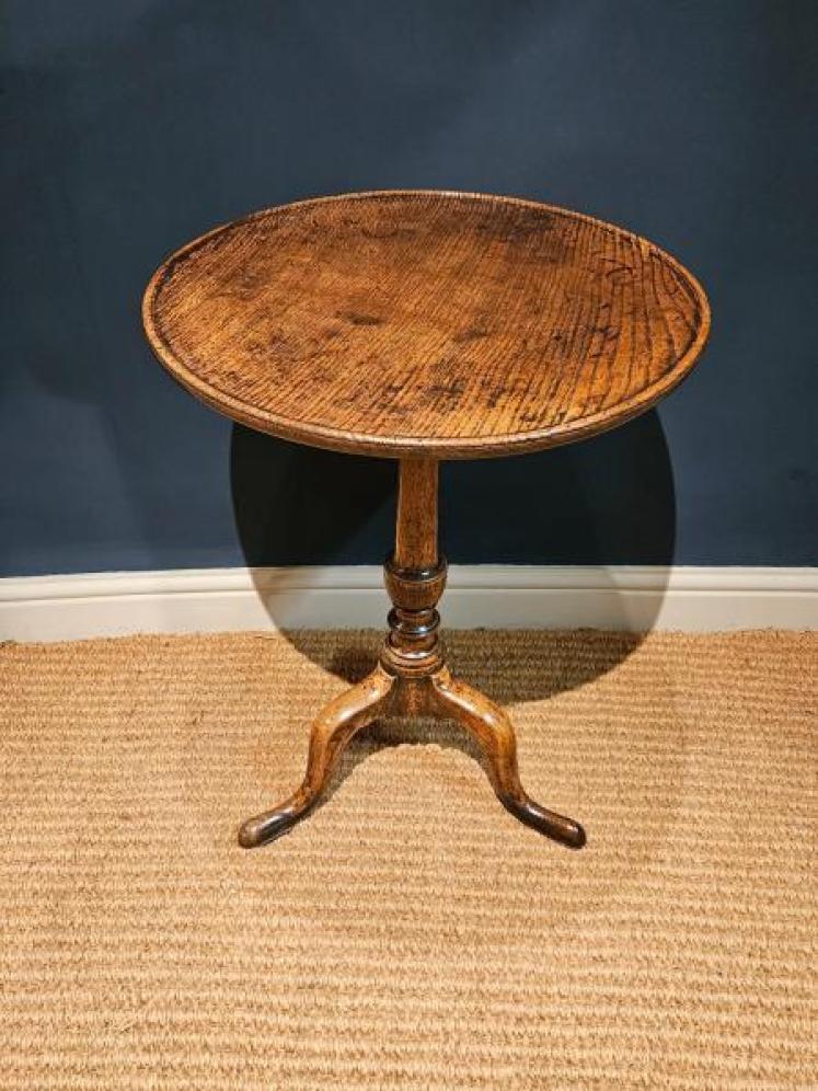 George II Ash Tripod Table - Image 1