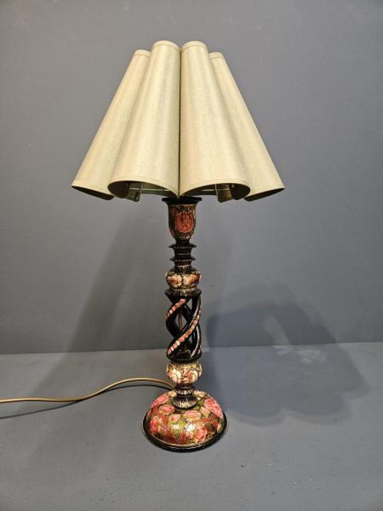 Edwardian Kashmiri Table Lamp - Image 1