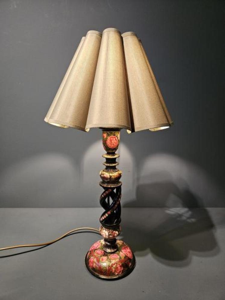 Edwardian Kashmiri Table Lamp - Image 2