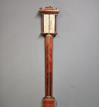 Georgian William Moon London Stick Barometer