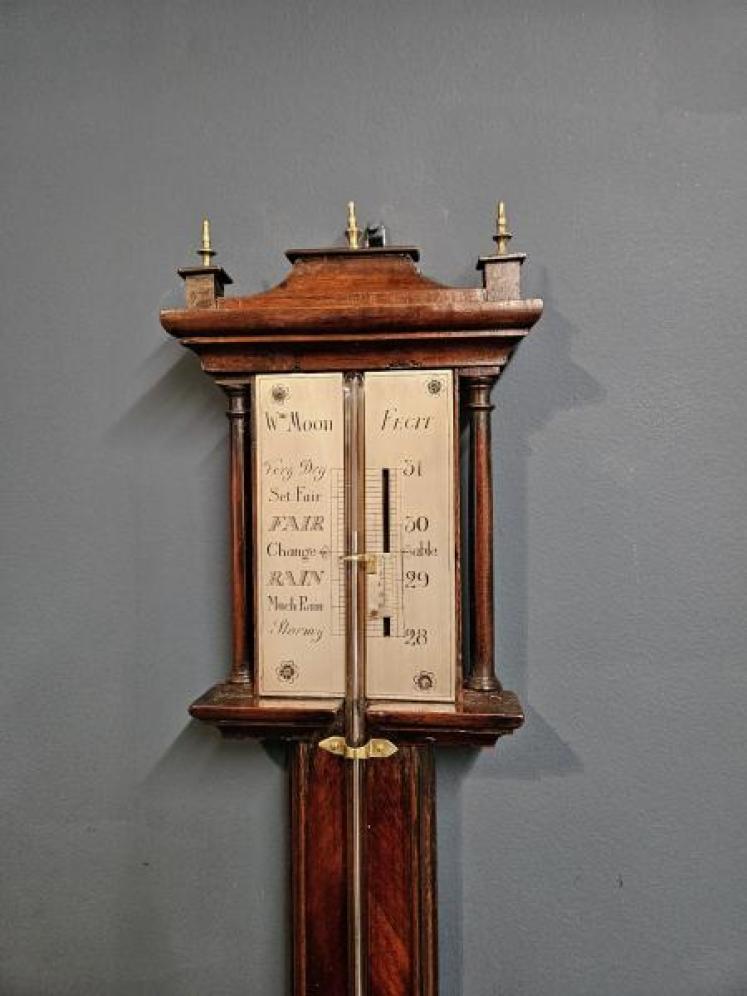 Georgian William Moon London Stick Barometer - Image 7