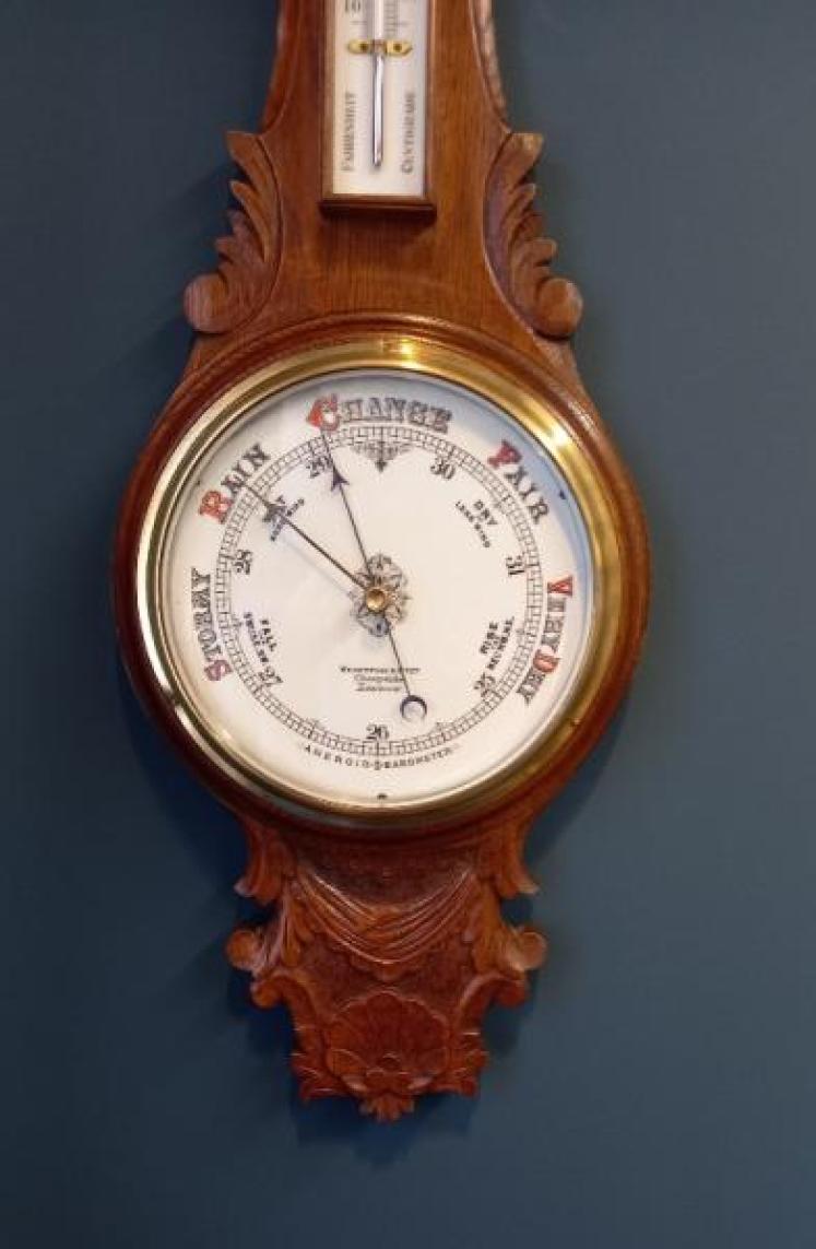 Mid Victorian Benetfink of London Banjo Barometer - Image 2